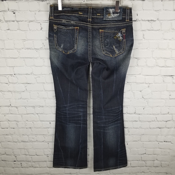 MEK DENIM | Antwerp boot cut stud distressed jeans - Picture 2 of 10